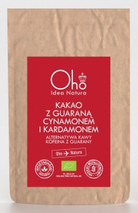 Idea Natura Kakao z guaraną cynamonem i kardamonem bezglutenowe BIO 100 g