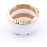Pierścionek Ostrowski Design Joy Line Max White