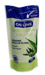 On Line Probiotic Formula mydło kremowe zapas Aloes i Oliwka 500 ml