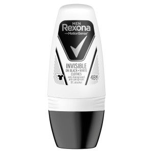 REXONA MEN Invisible on black+white clothes antyperspirant w kulce dla mężczyzn 50ml