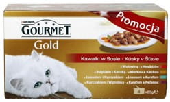Gourmet Gold Mix - cztery smaki w sosie - puszka 4x85 g