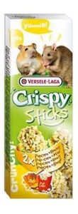 Versele-Laga Crispy Sticks Hamster & Rat Popcorn & Honey - kolby dla chomików i szczurów z popcornem i miodem 110 g