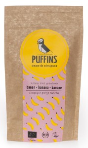 Puffins Banan suszony BIO 40 g