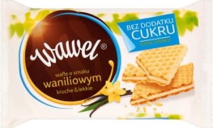 Wawel Wafle waniliowe Bez Cukru 110 g