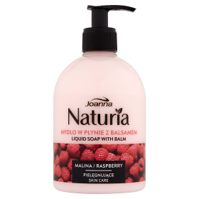 Joanna Naturia Mydło w płynie z balsamem malina 500 ml