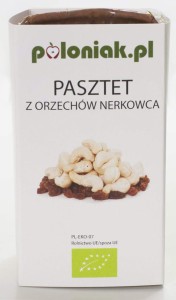 Poloniak Pasztet wegański z orzechów nerkowca BIO 160 g