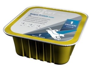 Trovet Unique Protein UPL Jagnięcina dla psa i kota tacka 300 g