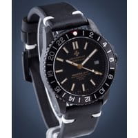 Zegarek męski Meccaniche Veneziane Nereide GMT Ardesia PVD Automatic
