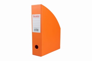 Pojemnik na czasopisma 7 cm orange Biurfol Pomarańczowy