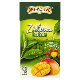 Big-Active Herbata zielona z opuncją plus mango 34 g (20 torebek)
