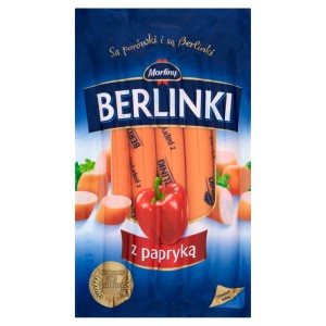 Morliny Berlinki z papryką Parówki 250 g