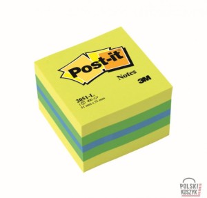 Bloczki samoprzylepne 3M POST-IT® 51x51 Cytrynowy 400 kartek