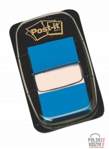 Zakładki indeksujące Post-it® niebieskie, 50sztuk, 25mm x 43mm