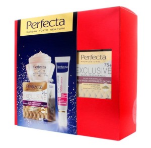 Dax Perfecta Exclusive 75+ Zestaw prezentowy ( Krem na dzień i noc 50 ml + Krem po oczy 15 ml)