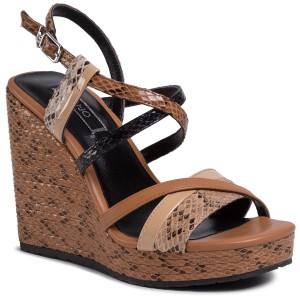 Sandały LIU JO - Lucy 16 Wedge Sandal SA0065 EX005 Desert 30607
