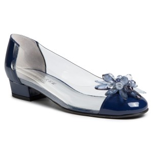 Półbuty AZURÉE - Bibelo 08EE Vernis Navy/Motif Bleu