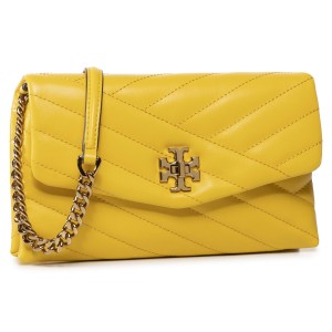 Torebka TORY BURCH - Kira Chevron Chain Wallet 64068 Limone 706