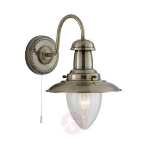 Lampa ścienna Fisherman stary mosiądz