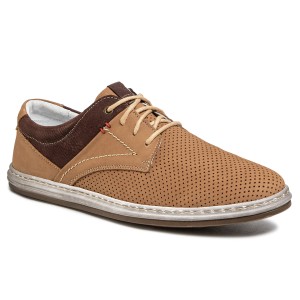 Półbuty KRISBUT - 5284-3-9  Beżowy