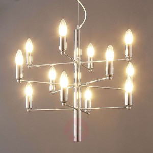 Wiszący świecznik Tadina, chrom