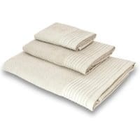 Zestaw 3 ręczników kąpielowych Plisse Beige