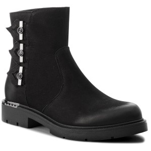 Botki R.POLAŃSKI - 0951 Czarny Nubuk