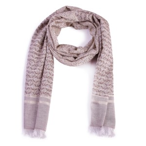 Szal LIU JO - Stola Logo Jacquard N19302 T0300  Naturale 00005