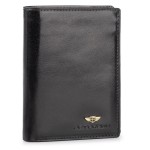 Duży Portfel Męski PETERSON - 339 4-1-1 Czarny