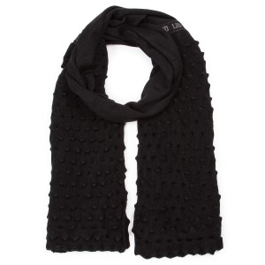 Szal LIU JO - Sciarpa Maglia Goffr 269046 M0300 Nero 22222