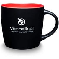 Kubek #zostajewdomu z logo yanosik.pl