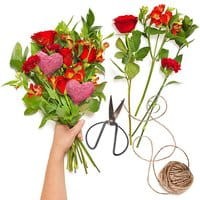 Wybór florysty – Czerwony bukiet na Walentynki
