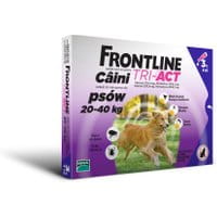 Frontline Tri - Act krople na pchły, kleszcze, owady latające 20-40kg - 3pipety - Do każdego zamówienia dodaj prezent. Bez dodatkowych wymagań - tak łatwo jeszcze nie było!