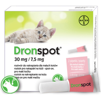 Bayer Dronspot roztwór do nakrapiania dla małych kotów 30mg / 7,5mg