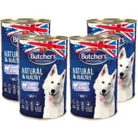 Butcher's Natural&Healthy Dog z jagnięciną i ryżem pasztet 1200g x 4