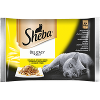 Sheba Delicacy Smaki drobiowe w galaretce 4x85g - Do każdego zamówienia dodaj prezent. Bez dodatkowych wymagań - tak łatwo jeszcze nie było!