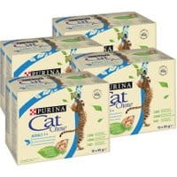 Cat Chow Adult łosoś z zieloną fasolą 85g x 40 (multipak x 4)