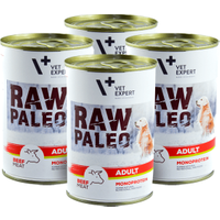 VetExpert Raw Paleo Adult Beef 400g x 4