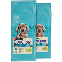 Dog Chow Puppy Large Breed Turkey 2x14kg