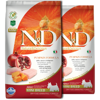 Farmina N&D GF Adult Mini Dog Pumpkin Chicken & Pomegranate 2x800g