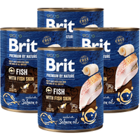 Brit Premium By Nature Fish with Fish Skin 800g x 4