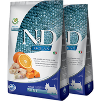 Farmina N&D GF Adult Mini Ocean Pumpkin Codfish & Orange 2x800g