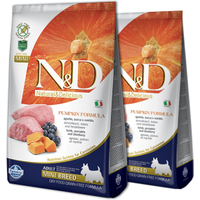 Farmina N&D GF Adult Mini Dog Pumpkin Lamb & Blueberry 2x7kg