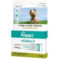 HAPPS Herbal - krople na pchły i kleszcze dla małych psów do 10kg - Do każdego zamówienia dodaj prezent. Bez dodatkowych wymagań - tak łatwo jeszcze nie było!