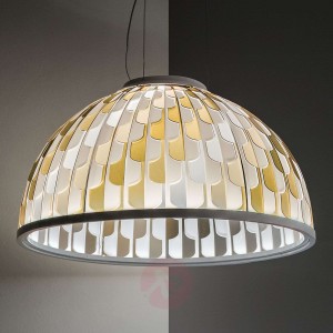 Slamp Dome lampa wisząca LED Ø 55 cm pomarańczowa