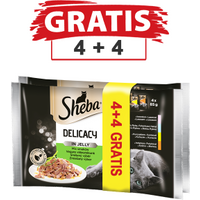 Sheba Delicacy in Jelly Mix smaków w galaretce 4x85g - Do każdego zamówienia dodaj prezent. Bez dodatkowych wymagań - tak łatwo jeszcze nie było!