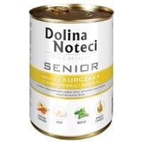 Dolina Noteci Premium Senior bogata w kurczaka z marchewką i bazylią 400g