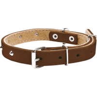 Chaba Obroża skórzana ozdobna brązowa 40mm/75cm - Do każdego zamówienia dodaj prezent. Bez dodatkowych wymagań - tak łatwo jeszcze nie było!