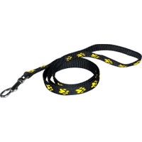 Chaba Smycz taśma łapki czarno żółta 16mm/130cm - Do każdego zamówienia dodaj prezent. Bez dodatkowych wymagań - tak łatwo jeszcze nie było!