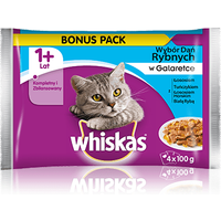 Whiskas Wybór dań rybnych w galaretce 4x100g - Do każdego zamówienia dodaj prezent. Bez dodatkowych wymagań - tak łatwo jeszcze nie było!
