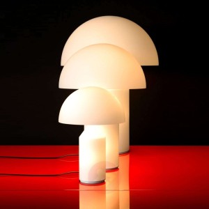 Lampa stołowa ATOLLO ze szkłem Murano, 35 cm